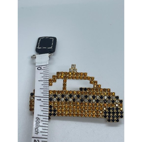 Vintage Gold Tone & Austrian Crystal Figural Yello - Picture 4 of 5